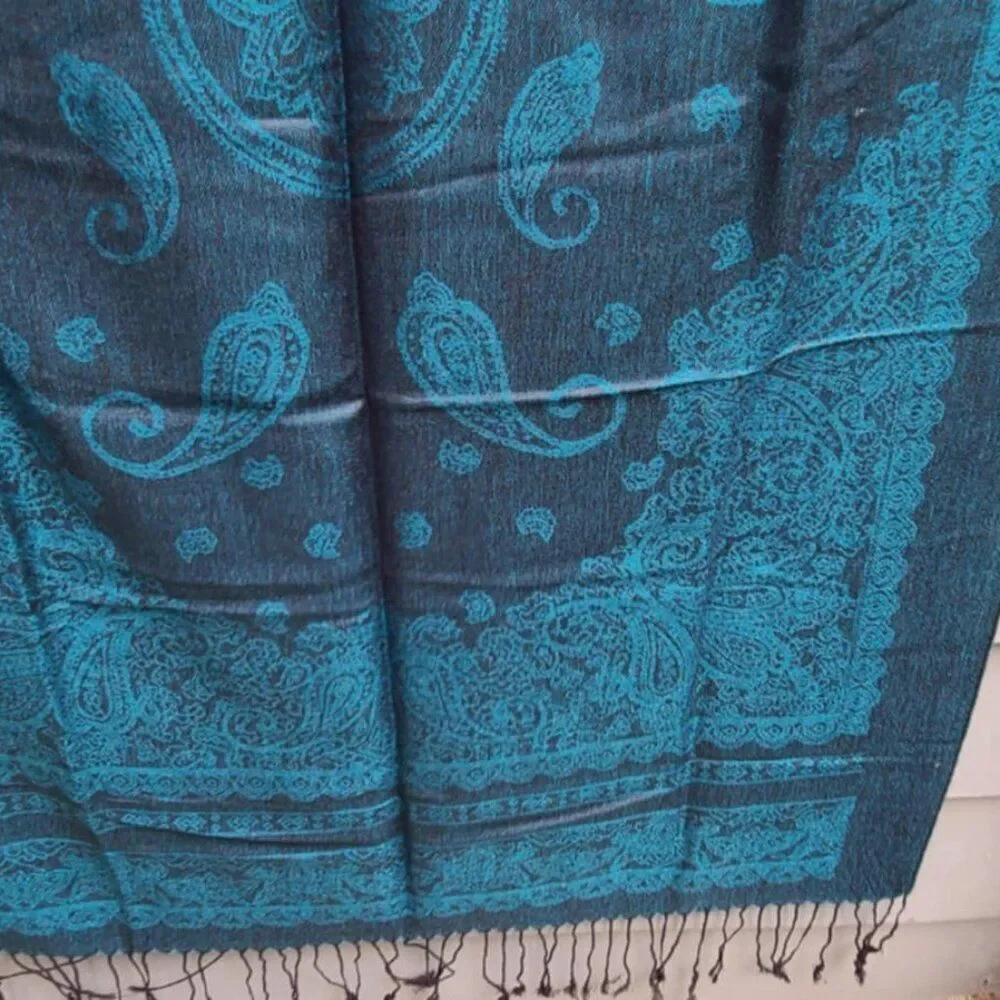 Green 100% Cashmere Pashmina